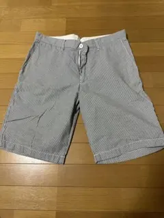 ユニクロ　ストライプ Lサイズ ショートパンツ ウエスト88cm