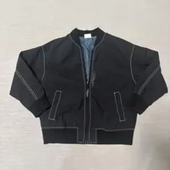 美品 BREEZE ブラック MA-1風ブルゾン ジャケット120