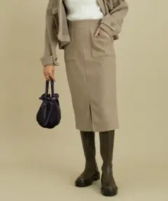 VIS 圧縮ニットソータイトスカート