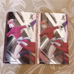 銀魂 THE FINAL オリジナル2層銀ピカステッカー 神楽 2枚セット