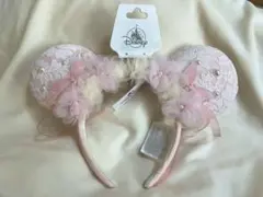 上海ディズニー　中秋節　ミニーちゃんお花カチューシャ