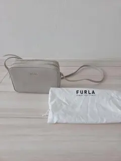 美品✨フェリージ ショルダーバッグ オールレザー ホワイト系 ピンク系 