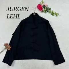 G603 美品 F ヨーガンレール コットン シャツ ブラック レディース