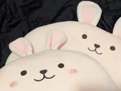 うさぎ型クッション 大きめ ピンク色