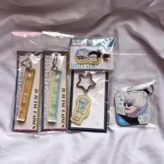 呪術廻戦 ジロリ 五条悟 夏油傑 懐玉玉折 ヘアクリップ キーホルダー