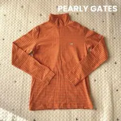 PEARLY GATES ボーダー長袖タートルネック