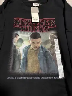 ストレンジャーシングス　スウェット　シーズン4 グリーン　トレーナー　Lサイズ Green Parks（グリーンパークス）の「【UNISEX】□STRANGER