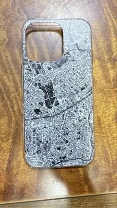 【新品・未使用】地図デザイン iPhoneケース　iPhone16pro 乃木坂