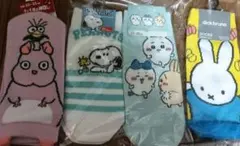 新品未使用品キャラクターソックス 4足セット 23-25cm　ちいかわスヌーピー