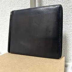【希少✨ブライドルレザー/高級】ポーター　マネークリップ　本革　ブラック　人気のサムネイル