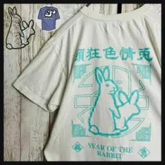 希少デザイン】エフアールツー☆東京ウサギビッグ刺繍Tシャツ 即完売