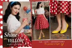 エナメルパンプス　イエロー　★新品未使用★ Mサイズ