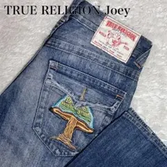 希少 TRUE RELIGION Joey 刺繍 ダメージ加工 y2k グランジ