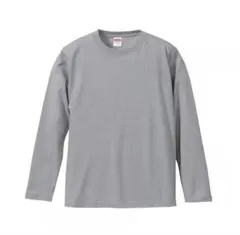 United Athle 無地長袖Tシャツ ミックスグレー S