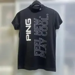 PING ⭐️モックネックシャツ ブラックのサムネイル