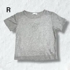 アール カットソー S相当 ポリエステル ビジュー キラキラ 綺麗め グレー 春