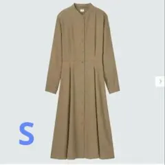 ユニクロ ソフトフランネルフレアワンピース S