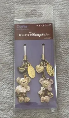 ダッフィー　シェリーメイ　ペアストラップ　スウィートダッフィー　ディズニーシー
