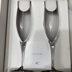 4°C メッセージペアシャンパングラス ペアグラス