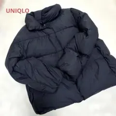【極美品】ユニクロ パウダーソフトダウンジャケット S 黒 ブラック アウターのサムネイル