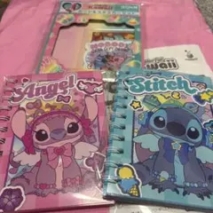 スティッチ　ハッピーくじ　 H賞シール帳2冊＆J賞カードステッカーセット