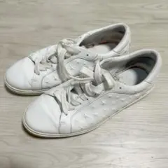 【訳あり】ジミーチュウ スニーカー 白 スター スタッズ レザー 41 メンズのサムネイル