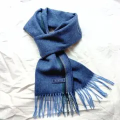 GW値下☆新品☆KEITH キース マフラー 新品 ウール100％ ブルー系