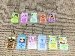 セリア お茶犬 ガラケー型 アクリルキーホルダー 全11点
