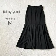 【タルバイユミ】切替ロングスカート ロング ウエストゴム ストレッチ【M】美品