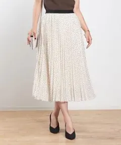 ルージュヴィフ　ドット　シフォンスカート　ドットフロッキープリーツスカートのサムネイル