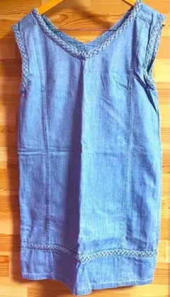 CECIL McBEE セシルマクビー デニム ノースリーブ ワンピース M