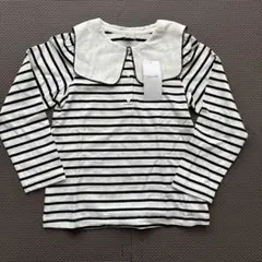 anyFAM 白黒ストライプ 長袖カットソー　ボーダー