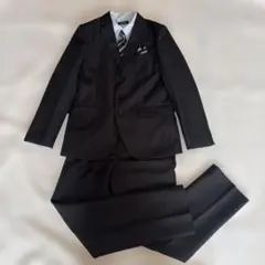 キッズセレモニースーツ165cm V.O.W.W. ブラックフォーマルスーツ