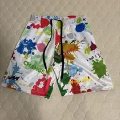 ASHISAL カラフル ペイント柄 ハーフパンツ 150
