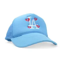 90s LA ドジャース BROKEN HEARTS トラッカーキャップ 水色のサムネイル