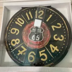 新品未開封品・ROUTE66/アンティーク調壁掛け時計