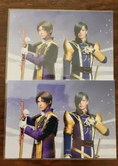 ミュージカル刀剣乱舞　ペアブロマイド　長谷部&青江