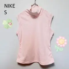 ナイキ　メッシュ　ノースリーブ　トップス　ピンクSスポーツ　夏　ランニング