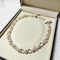 【大珠】タサキ　ヴァリエ　8.8mm-8.5mm　パール×クリスタルネックレス 楽天市場】【ネックレス】 【TASAKI】タサキ パールヴァリエ