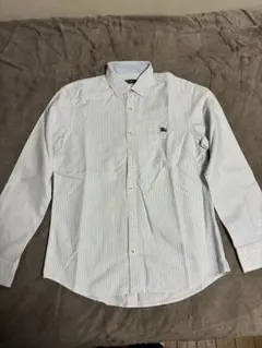 BURBERRY BLACK LABEL ストライプ長袖シャツ