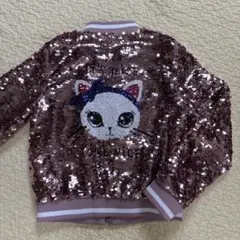 H&M スパンコール ジャケット 猫 120 ダンス衣装のサムネイル