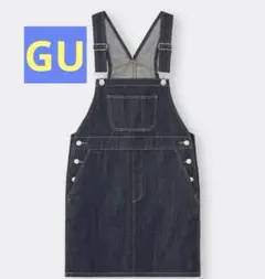 GU デニムジャンパースカート サロペット スカート M レディース ジーユー