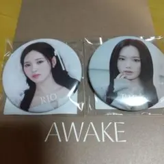 NiziU リオ 缶バッチABセット 〖AWAKE〗