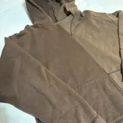 jieda asymmetry hoodie brownのサムネイル