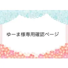 ゆーま様　専用確認ページ　２５１１２５