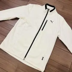 PUMA プーマ　ゴルフ　アウター　ホワイト ジャケット　ブルゾン　フルジップ