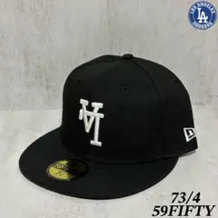 海外限定 ドジャース 59FIFTY 40th LA逆ロゴ ブラック 73/4