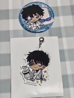 名探偵コナン　劇場版　五稜星　缶バッジ　アクキー　怪盗キッド