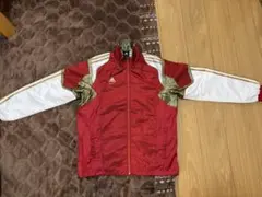 adidas プロフェッショナルウインドブレーカー赤白金