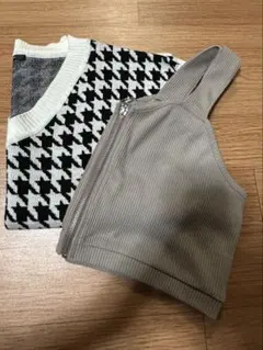 秋冬　ニット、ビスチェ2点セット　Ｌ